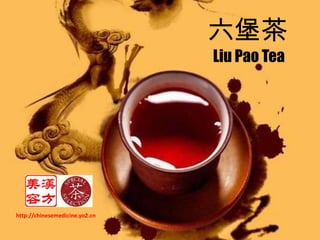 六堡茶 Liu Pao Tea http://chinesemedicine.yo2.cn 