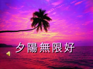 夕陽無 限好   