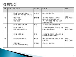 4강의일정