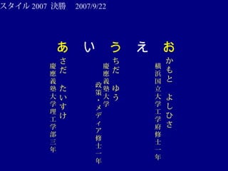1


















c

x


ѧ


ѧ



c

x


ѧ


?





ʿ
һ






ѧ

ѧ


ʿ
һ

 2007 Q١ 2007/9/22
 