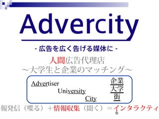 6
Advertiser
 University
City
I
ѧ

gڸ
ѧIΥޥå󥰡
kţ੤룩󅧼󥿥饯ƥ
 