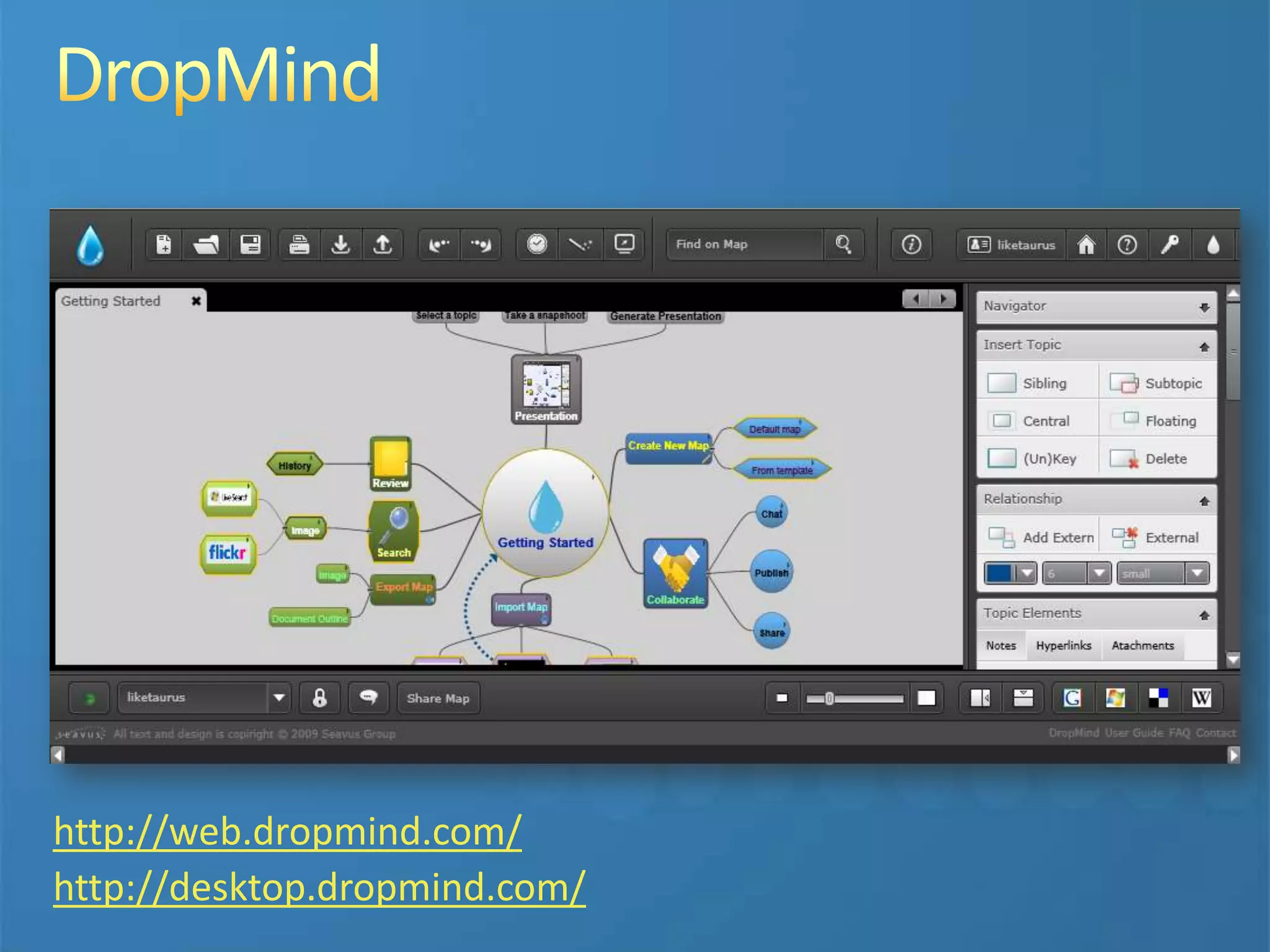 Настільне ПЗТільки випробоване власноручMindManagerVisual MindConcept DrawCayraFreeMindVYMxMindThoughtexPersonal Brain...