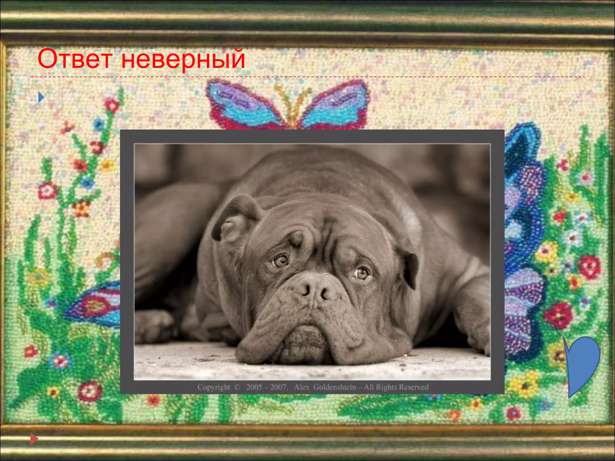 Ответ неверный 