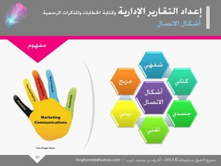 عرض كتابة وإعداد التقارير الإدارية