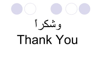 وشكراً Thank You 