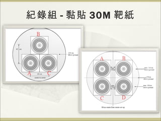 紀錄組 - 黏貼 30M 靶紙 