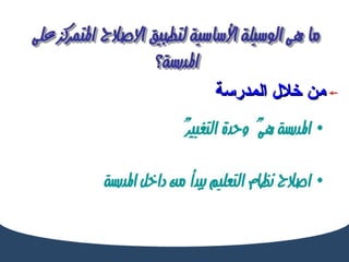من خلال المدرسة 