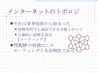 󥿩`ͥåȤΥȥݥ ܊¼gʼޤä ˑrǤͨŤǤɢȥݥ ԄӵĤ˽U·O ( `ƥ ) TCP/IP ؏դϤ `ƥ󥰤ǰQǤ 