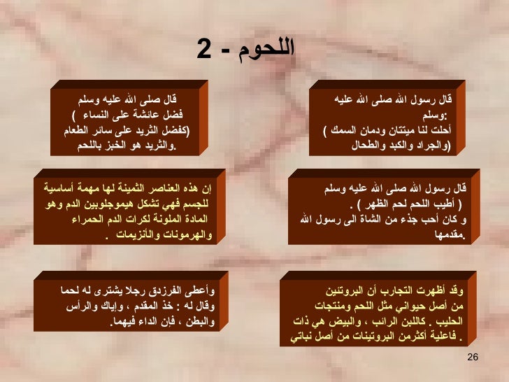 الطعام فى القرآن الكريم والسُنَّة النبوية -26-728