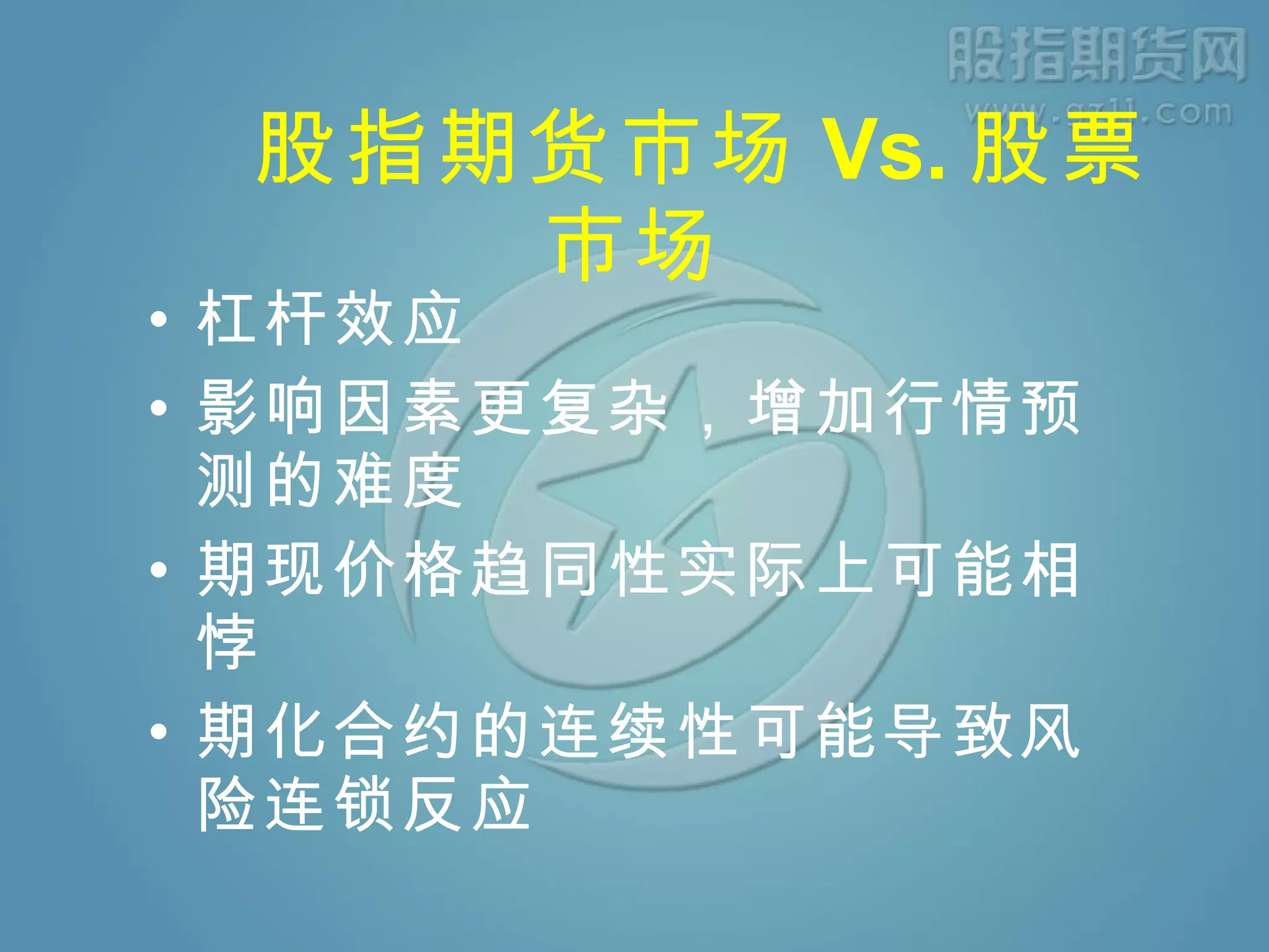 九、股指期货风险控制| PPT