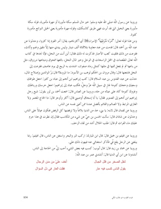 ‫ﻭﺭﻭﻳﻨﺎ ﻋﻦ ﺭﺳﻮﻝ ﺍﻟﹼﻪ ﺻﻠﻰ ﺍﷲ ﻋﻠﻴﻪ ﻭﺳﻠﻢ: ﺧﲑ ﻣﺎﻝ ﺍﳌﺴﻠﻢ ﺳﻜﺔ ﻣﺄﺑﻮﺭﺓ ﺃﻭ ﻣﻬﺮﺓ ﻣﺄﻣﻮﺭﺓ، ﻗﻮﻟﻪ ﺳﻜﺔ‬
                                                                                     ‫ﻠ‬
   ‫ﻣﺄﺑﻮﺭﺓ ﻳﻌﲏ ﺍﻟﻨﺨﻴﻞ ﺍﻟﱵ ﻗﺪ ﺃﺑﺮﺕ ﻓﻬﻲ ﻃﺮﻳﻖ ﻛﺎﻟﺴﻜﻚ، ﻭﻗﻮﻟﻪ ﻣﻬﺮﺓ ﻣﺄﻣﻮﺭﺓ ﻳﻌﲏ ﺍﳋﻴﻞ ﺍﻟﻨﻮﺍﺗﺞ ﻣﺄﻣﻮﺭﺓ‬
                                                                                                  ‫ﻛﺜﲑﺓ.‬
‫ﻭﻣﻦ ﻫﺬﺍ ﻗﻮﻟﻪ ﺗﻌﺎﱃ: "ﺃﻣ‪‬ﺮ‪‬ﻧﺎ ‪‬ﺘ‪‬ﺮ‪‬ﻓِﻴ‪‬ﻬ‪‬ﺎﹾ" ﺍﻹﺳﺮﺍﺀ:61 ﺃﻱ ﺃﻛﺜﺮﻧﺎﻫﻢ، ﻳﻘﺎﻝ: ﺃﻣﺮ ﺍﻟﻘﻮﻡ ﺇﺫﺍ ﻛﺜﺮﻭﺍ، ﻭﺣﺪﺛﻮﻧﺎ ﻋﻦ‬
                                                                          ‫ﻣ‬
‫ﻋﺒﺪ ﺍﻟﹼﻪ ﺑﻦ ﺃﲪﺪ ﻗﺎﻝ: ﻗﺪﻣﺖ ﻣﻦ ﻋﻨﺪ ﻣﻌﺎﻭﻳﺔ ﺑﺜﻼﲦﺎﺋﺔ ﺃﻟﻒ ﺩﻳﻨﺎﺭ ﻭﻟﻴﺲ ﺑﻴﺪﻱ ﻣﻨﻬﺎ ﺇ ﹼ ﺩﻗﻴﻖ ﻭﻏﻨﻢ ﻭﺃﺛﺎﺙ،‬
                    ‫ﻻ‬                                                                             ‫ﻠ‬
 ‫ﻓﻔﺰﻋﺖ ﻣﻦ ﺫﻟﻚ ﻓﻠﻘﻴﺖ ﻛﻌﺐ ﺍﻷﺣﺒﺎﺭ ﻓﺬﻛﺮﺕ ﻟﻪ ﺫﻟﻚ ﻓﻘﺎﻝ: ﺃﻳﻦ ﺃﻧﺖ ﻣﻦ ﺍﻟﻨﺨﻞ، ﻓﺈ‪‬ﺎ ﳒﺪﻫﺎ ﰲ ﻛﺘﺎﺏ‬
                  ‫ﻧ‬
‫ﺍﻟﹼﻪ ﺗﻌﺎﱃ ﺍﳌﻄﻌﻤﺎﺕ ﰲ ﺍﶈﻞ ﺍﻟﺮﺍﺳﺨﺎﺕ ﰲ ﺍﻟﻮﺣﻞ ﻭﺧﲑ ﺍﳌﺎﻝ ﺍﻟﻨﺨﻞ، ﺑﺎﺋﻌﻬﺎ ﳑﺤﻮﻕ ﻭﻣﺒﺘﺎﻋﻬﺎ ﻣﺮﺯﻭﻕ، ﻣﺜﻞ‬              ‫ﻠ‬
     ‫ﻣﻦ ﺑﺎﻋﻬﺎ ﰒ ﱂ ﳚﻌﻞ ﲦﻨﻬﺎ ﰲ ﻣﺜﻠﻬﺎ ﻛﻤﺜﻞ ﺭﻣﺎﺩ ﺻﻔﻮﺍﻥ، ﺍﺷﺘﺪﺕ ﺑﻪ ﺍﻟﺮﻳﺢ ﰲ ﻳﻮﻡ ﻋﺎﺻﻒ ﻓﻔﺰﻋﺖ ﺇﱃ‬
‫ﺍﻟﻨﺨﻞ ﻓﺎﺑﺘﻌﺘﻬﺎ ﻗﺎﻝ: ﻭﻗﺎﻝ ﻣﺮﻭﺍﻥ ﺑﻦ ﺍﳊﻜﻢ ﻟﻮﻫﺐ ﺑﻦ ﺍﻷﺳﻮﺩ: ﻣﺎ ﺍﳌﺮﻭﺀﺓ؟ ﻗﺎﻝ:ﺑ ‪ ‬ﺍﻟﻮﺍﻟﺪﻳﻦ ﻭﺇﺻﻼﺡ ﺍﳌﺎﻝ،‬
                       ‫ﺮ‬
   ‫ﺣﺪﺛﺖ ﻋﻦ ﻋﺒﺪ ﺍﻟﻘﺪﻭﺱ ﺑﻦ ﻋﺒﺪ ﺍﻟﺴﻼﻡ ﻗﺎﻝ: ﻛﺘﺐ ﺇﺑﺮﺍﻫﻴﻢ ﺍﺑﻦ ﺃﺩﻫﻢ ﺇﱃ ﻋﺒﺎﺩ ﺑﻦ ﻛﺜﲑ: ﺍﺟﻌﻞ ﻃﻮﺍﻓﻚ‬
   ‫ﻭﺳﻌﻴﻚ ﻭﺣﺠﻚ ﻛﻨﻮﻣﺔ ﻏﺎﺯٍ ﰲ ﺳﺒﻴﻞ ﺍﻟﹼﻪ ﻋ ‪ ‬ﻭﺟ ﹼ، ﻓﻜﺘﺐ ﻋﺒﺎﺩ ﺇﱃ ﺇﺑﺮﺍﻫﻴﻢ: ﺍﺟﻌﻞ ﺣﺮﺳﻚ ﻭﺭﺑﺎﻃﻚ‬
                                                 ‫ﻠ ﺰ ﻞ‬
   ‫ﻭﻏﺰﻭﻙ ﻛﻨﻮﻣﺔ ﻛﺎﺩ ﻋﻠﻰ ﻋﻴﺎﻟﻪ ﻣﻦ ﺣﻠﻪ، ﻭﺭﻭﻳﻨﺎ ﻋﻦ ﺍﻟﻌﺒﺎﺱ ﻗﺎﻝ: ﲰﻌﺖ ﺃﲪﺪ ﺑﻦ ﺛﻮﺭ ﻳﻘﻮﻝ: ﺷﻴﻊ ﺭﺟﻞ‬
   ‫ﺇﺑﺮﺍﻫﻴﻢ ﺍﺑﻦ ﺃﺩﻫﻢ ﺇﱃ ﺍﻟﺼﻨﻮﺑﺮ ﻓﻘﺎﻝ: ﻳﺎ ﺃﺑﺎ ﺇﺳﺤﺎﻕ ﺃﻭﺻﻴﲏ ﻗﺎﻝ: ﺃﻛﺜﺮ ﻭﺃﻭﺟﺰ ﻗﺎﻝ: ﻣﺎ ﺍﳊﺎﺝ ﺍﳌﻌﺘﻤﺮ ﻭﻻ‬
                             ‫ﺍﻟﻐﺎﺯﻱ ﺍﳌﺮﺍﺑﻂ ﻭﻻ ﺍﻟﺼﺎﺋﻢ ﻭﺍﻟﻘﺎﺋﻢ ﺑﺄﻓﻀﻞ ﻋﻨﺪﻧﺎ ﳑﻦ ﺃﻏﲎ ﻧﻔﺴﻪ ﻋﻦ ﺍﻟﻨﺎﺱ.‬
‫ﻭﺭﻭﻳﻨﺎ ﻋﻦ ﻟﻘﻤﺎﻥ ﻗﺎﻝ ﻻﺑﻨﻪ: ﻳﺎ ﺑﲏ، ﺧﺬ ﻣﻦ ﺍﻟﺪﻧﻴﺎ ﺑﻼﻏﺎﹰ ﻭﻻ ﺗﺮﻓﻀﻬﺎ ﻛﻞ ﺍﻟﺮﻓﺾ ﻓﺘﻜﻮﻥ ﻋﻴﺎﻻﹰ ﻋﻠﻰ ﺍﻟﻨﺎﺱ.‬
    ‫ﻭﺣﺪﺛﻮﻥ ﻋﻦ ﺷﺎﺫﺍﻥ ﻗﺎﻝ: ﺳﺄﻟﺖ ﺍﳊﺴﻦ ﺑﻦ ﺣ ‪ ‬ﻋﻦ ﺷﻲﺀ ﻣﻦ ﺍﳌﻜﺎﺳﺐ ﻓﻘﺎﻝ:ﺇﻥ ﻧﻈﺮﺕ ﰲ ﻫﺬﺍ ﺣﺮﻡ‬
                                                    ‫ﻲ‬
                                        ‫ﻋﻠﻴﻚ ﻣﺎﺀ ﺍﻟﻔﺮﺍﺕ ﰒ ﻗﺎﻝ: ﻃﻠﺐ ﺍﳊﻼﻝ ﺃﺷﺪ ﻣﻦ ﻟﻘﺎﺀ ﺍﻟﺰﺣﻒ.‬

   ‫ﻭﺭﻭﻳﻨﺎ ﻋﻦ ﺍﳍﻴﺜﻢ ﺑﻦ ﲨﻴﻞ ﻗﺎﻝ: ﻗﺎﻝ ﺍﺑﻦ ﺍﳌﺒﺎﺭﻙ: ﺍﺭﻛﺐ ﺍﻟﱪ ﻭﺍﻟﺒﺤﺮ ﻭﺍﺳﺘﻐﻦ ﻋﻦ ﺍﻟﻨﺎﺱ، ﻗﺎﻝ ﺍﳍﻴﺜﻢ: ﺭﲟﺎ‬
                                     ‫ﻳﺒﻠﻐﲏ ﻋﻦ ﺍﻟﺮﺟﻞ ﻳﻘﻊ ﹼﻲ ﻓﺄﺫﻛﺮ ﺍﺳﺘﻐﻨﺎﺋﻲ ﻋﻨﻪ ﻓﻴﻬﻮﻥ ﺫﻟﻚ ﻋﻠﻲ.‬
                                                                          ‫ﻓ‬
       ‫ﻭﺭﻭﻳﻨﺎ ﻋﻦ ﲪﺎﺩ ﺑﻦ ﺯﻳﺪ ﻗﺎﻝ: ﻗﺎﻝ ﺃﻳﻮﺏ: ﻛﺴﺐ ﻓﻴﻪ ﺑﻌﺾ ﺍﻟﺸﻲﺀ ﺃﺣﺐ ﺇ ﹼ ﻣﻦ ﺍﳊﺎﺟﺔ ﺇﱃ ﺍﻟﻨﺎﺱ.‬
                            ‫ﱄ‬
                                           ‫ﺃﻧﺸﺪﻭﻧﺎ ﻋﻦ ﺍﺑﻦ ﺃﰊ ﺍﻟﺪﻧﻴﺎ ﻗﺎﻝ: ﺃﻧﺸﺪﱐ ﻋﻤﺮ ﺑﻦ ﻋﺒﺪ ﺍﻟﹼﻪ:‬
                                              ‫ﻠ‬
           ‫ﺃﺨﻑ ﻋﻠ ‪ ‬ﻤﻥ ﻤﻨﻥ ﺍﻟﺭﺠﺎﻝ‬
                         ‫ﻲ‬                                     ‫ﻟﻨﻘﻝ ﺍﻟﺼﺨﺭ ﻤﻥ ﻗﻠﻝ ﺍﻟﺠﺒﺎﻝ‬
          ‫ﻓﻘﻠﺕ ﺍﻟﻌﺎﺭ ﻓﻲ ﺫﻝ ﺍﻟﺴﺅﺍﻝ‬                                ‫ﻴﻘﻭﻝ ﺍﻟﻨﺎﺱ ﻜﺴﺏ ﻓﻴﻪ ﻋﺎﺭ‬




‫438‬                                                                             ‫ﻗﻮﺕ ﺍﻟﻘﻠﻮﺏ-ﺍﺑﻮ ﻃﺎﻟﺐ ﺍﳌﻜﻲ‬
 