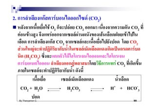 2.                     F       F                     F (CO2)
                           F O2        F CO2                                    CO2
     F        F              F             F F                 F            F
                               F CO2           F                                CO2
         F       F                               F                               F
             (H2CO3)                 F
             F                           F                          F CO2
                   F
                                         F
         CO2 + H2O                    H2CO3                        H+ + HCO-3
     By Thanyamon C.                                                             50
 