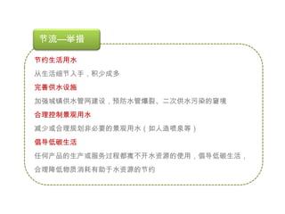 开源—现状过量开采地下水，将使地下水严重枯竭，无法循环，甚至形成地陷。