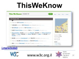 ThisWeKnow




j.mp/w3cda3

              www.w3c.org.il   37
 