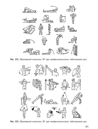 Рис. 121. Примерный комплекс ЛГ при профессиональных заболеваниях рук




Рис. 122. Примерный комплекс ЛГ при профессиональных заболеваниях рук

                                                                   391
 