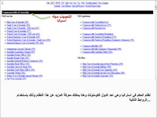 نظام الحكم في استراليا وهي احد الدول الكومنولث وهنا يمكنك معرفة المزيد عن هذا النظام وذلك باستخدام الروابط التالية  ... 