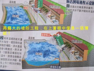 再龐大的堤防工程，在上蒼眼中僅是一張薄紙 ! 