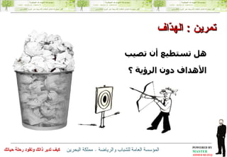 هل تستطيع أن تصيب الأهداف دون الرؤية ؟ تمرين  :  الهدّاف 