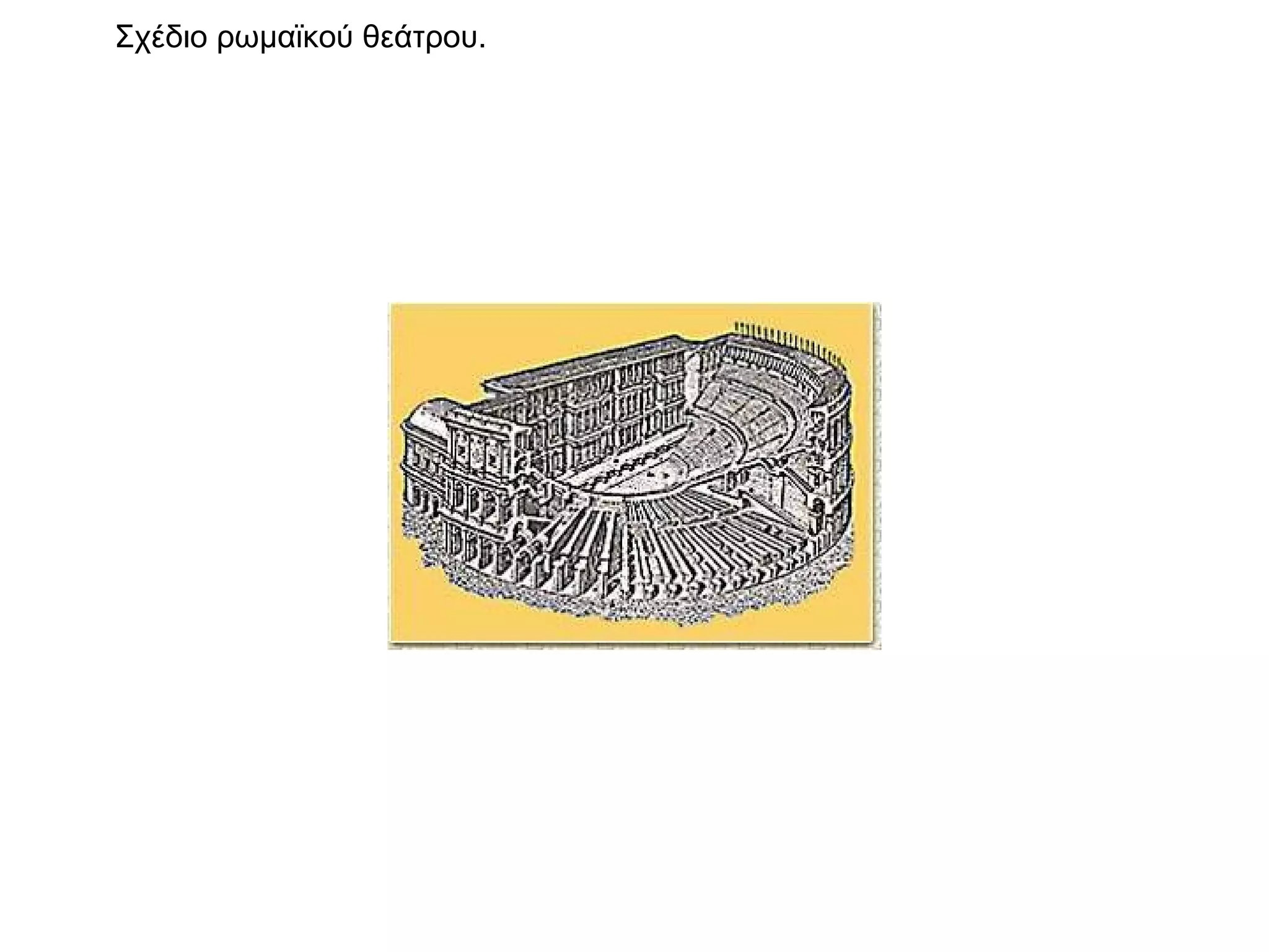 Σχέδιο ρωμαϊκού θεάτρου. 