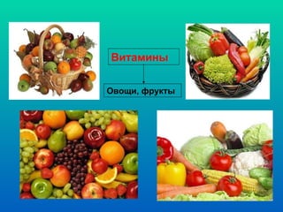 Витамины Овощи, фрукты 