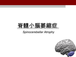 脊髓小腦萎縮症 Spinocerebellar Atrophy   