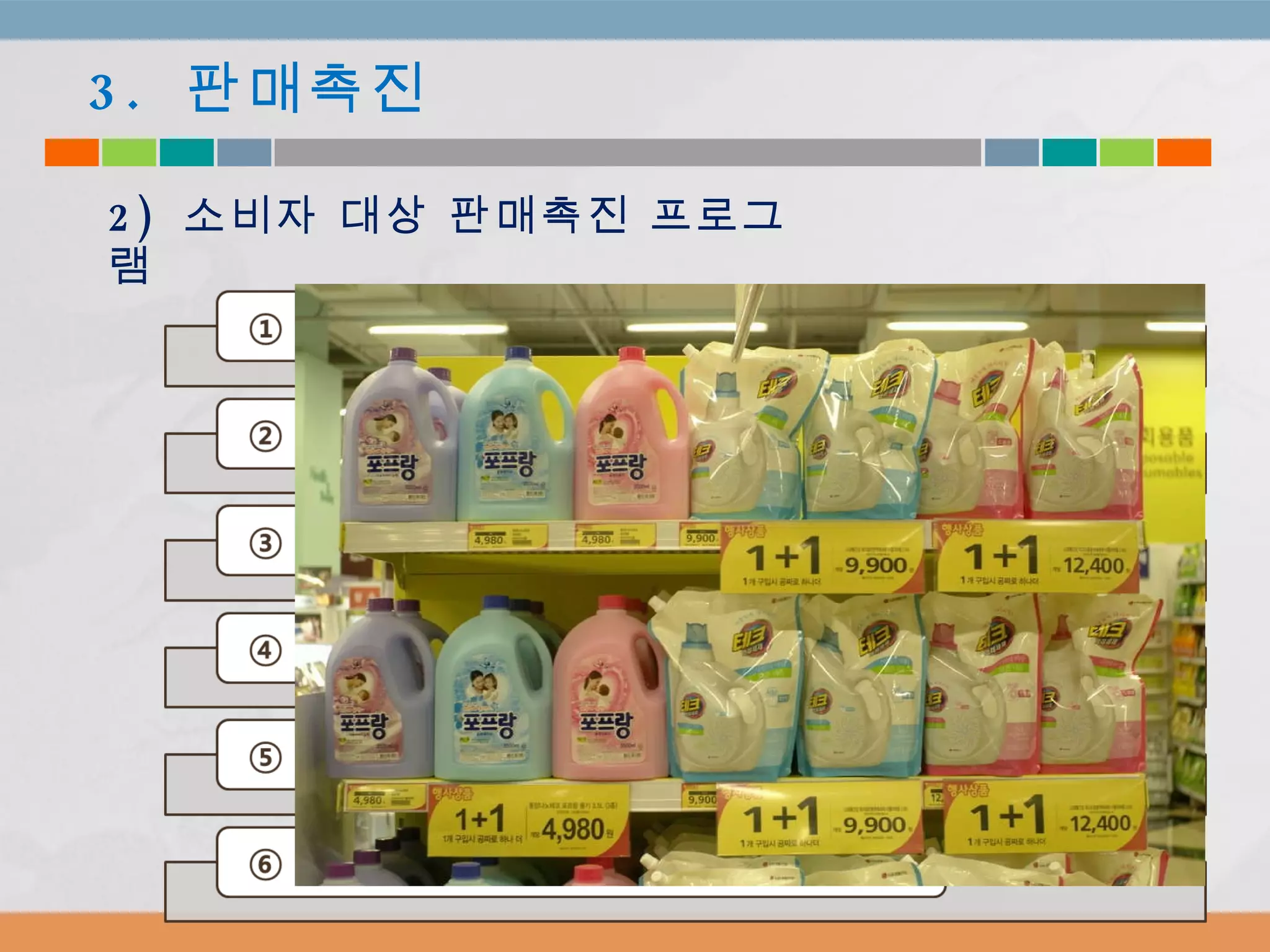 3.  판매촉진 2)  소비자 대상 판매촉진 프로그램 