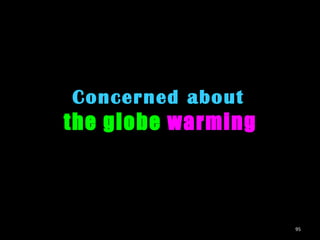 Concerned about   the globe  warming 