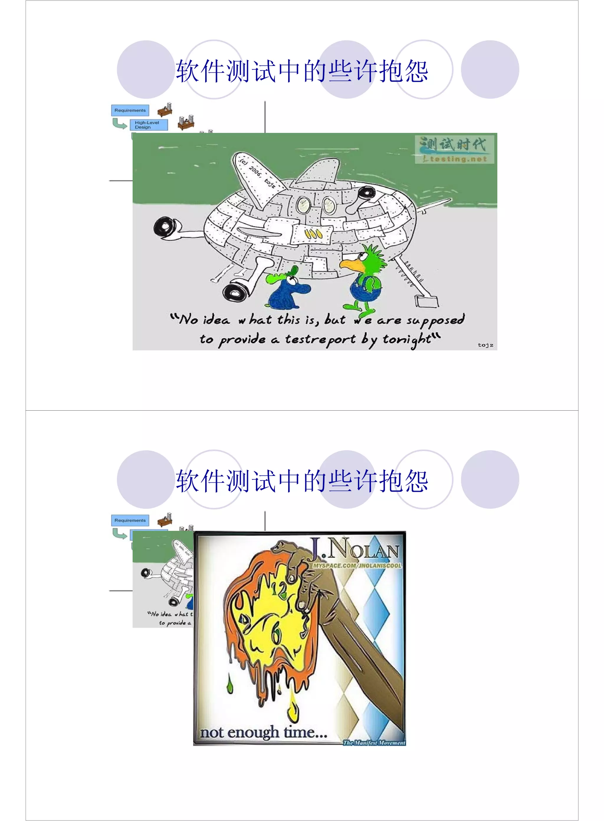 软件测试中的些许抱怨




软件测试中的些许抱怨
 