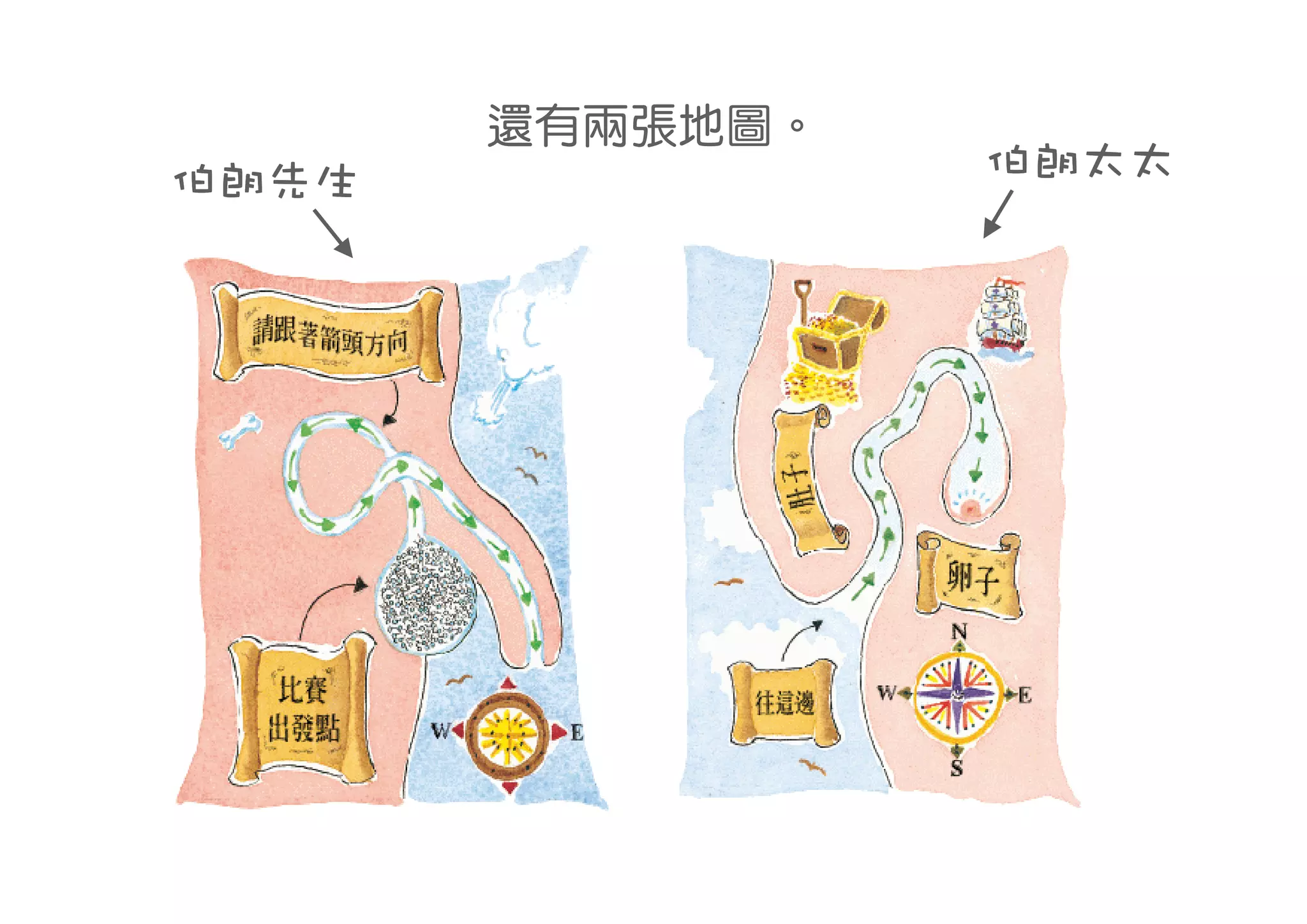 還有兩張地圖。
伯朗先生             伯朗太太
 