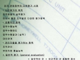 다면평가의장단점 다면평가의장단점