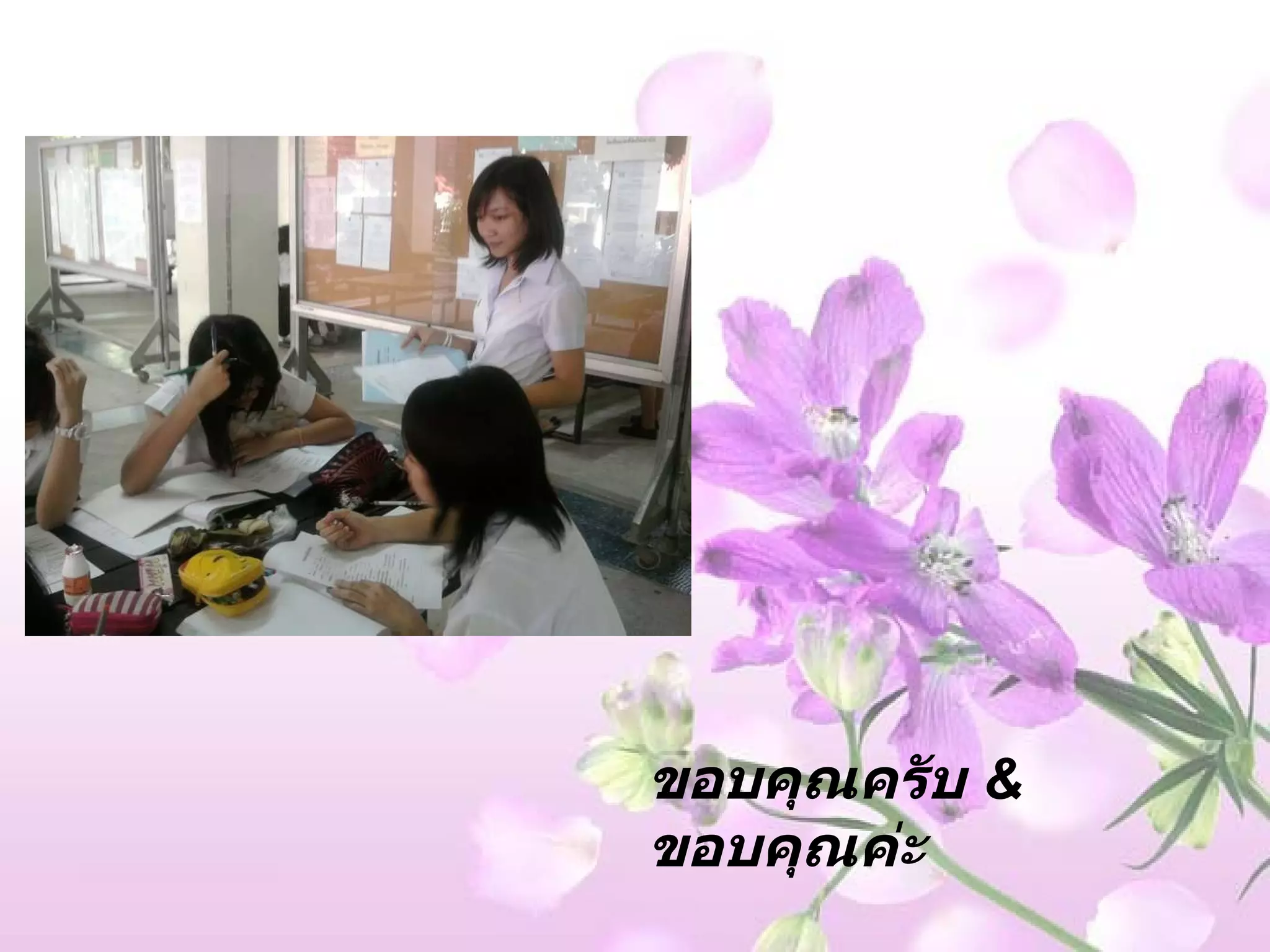 ขอบคุณครับ  &  ขอบคุณค่ะ 