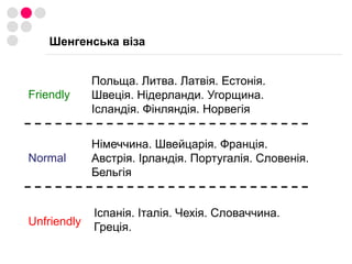 Шенгенська віза. Польща. Для туристівІнші документиЗакордонний паспорт (оригінал) та копії сторінок із візами за останні три роки. Паспорт повинен містити підпис та дійсний щонайменше 3 місяці від дати закінчення дійсності візи. При наявності двох  закордонних паспортів слід принести обидва закордонні паспорти. Внутрішній паспорт (оригінал і ксерокопії першої, другої і одинадцятої сторінки).Документи, що засвідчуються наявність фінансових засобів, необхідних для покриття коштів подорожі, напр.: витяг з банківського рахунку, чеки,  кредитні картки (банківська довідка про наявність коштів на картці), запрошення (оригінал та копія) видане у відповідності до Закону «Про іноземців. Страховий поліс з покриттям  30 000 Євро дійсне на усі країни ЄС. 