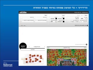 ‫הרידיזיינר – כלי העיצוב שפותח במיוחד בשביל התחרות‬
 