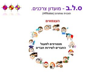 ס . ל . ב   -  מועדון צרכנים . תוכנית שותפים  ( Affiliates ) החברים לשירות חברים מצטרפים למעגל העצמאים 