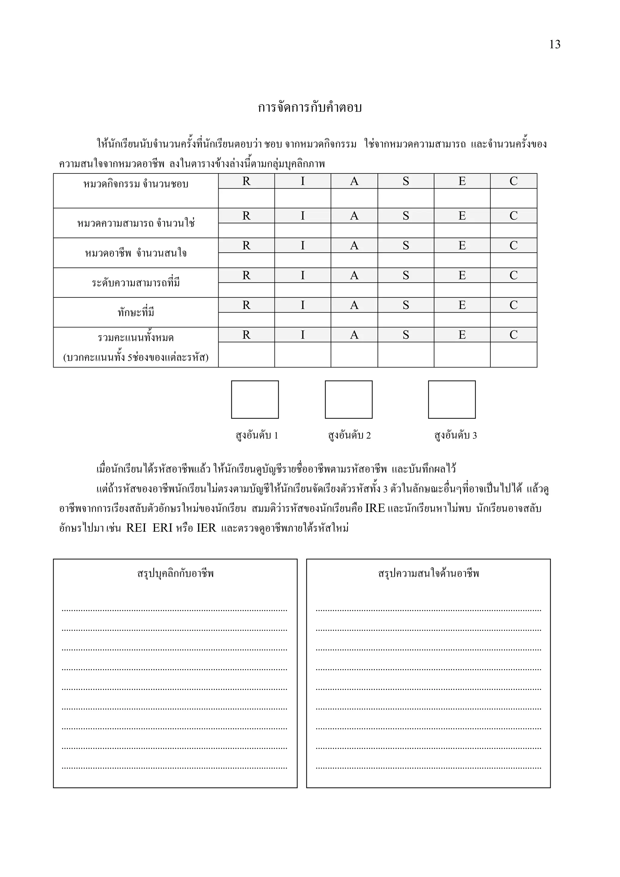 13




                                                                                         ก          ก ก
                   F ก                                             ก                 F                  ก              กก                    F ก
                     ก                                                     F F               กF             ก
                   กก                                                            R                          I                        A                  S                             E             C

                                                                                 R                          I                        A                  S                             E             C
                                                       F
                                                                                 R                          I                        A                  S                             E             C

                                                                                 R                          I                        A                  S                             E             C

                                                                                 R                          I                        A                  S                             E             C
                            ก
                                                                                 R                          I                        A                  S                             E             C
( ก                         5 F                F               )




                                                                                              1                                          2                                                3

                        ก             F                        F           F ก                                                                                      ก         F
                   FF                              ก                   F                          F ก                                           3               ก                                        F      F
            กก                            ก                F               ก                       F                    ก                IRE                ก                     F           ก
 ก                      F REI ERI                          IER                                                  F                F


                                              กก                                                                                                                          F

..............................................................................................                      ..............................................................................................
..............................................................................................                      ..............................................................................................
..............................................................................................                      ..............................................................................................
..............................................................................................                      ..............................................................................................
..............................................................................................                      ..............................................................................................
..............................................................................................                      ..............................................................................................
..............................................................................................                      ..............................................................................................
..............................................................................................                      ..............................................................................................
..............................................................................................                      ..............................................................................................
 