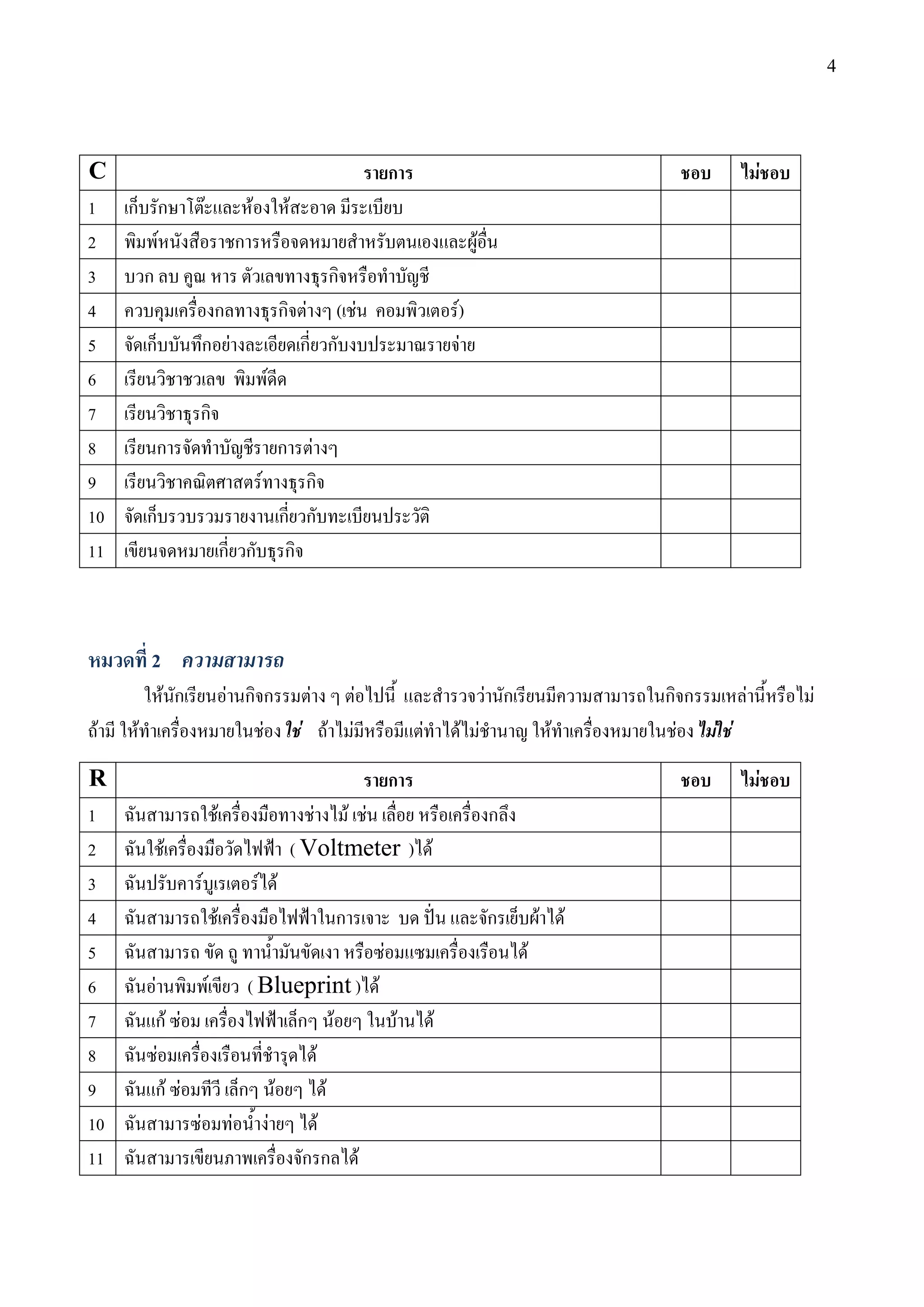 4




C                                                                                          ก                                                     F
1 ก ก                      F                F             F
2    F                                  ก                                                                   F
3  ก                                                      ก
4                                  ก                  ก F ( F                                          F)
5  ก                   ก F                              ก ก                                             F
6                                                F
7                  ก
8    ก                                         F      ก
9                                         F   ก
10 ก                                        ก ก
11                                     ก ก ก



         2
             F ก                       F กก                        F               F                            F ก                   กก     F       F
 F   F                                    F                    F       F       F               F       F F                    F        F F F
R                                                                                          ก                                                     F
1                                  F                             F F F                                          ก
2            F                                                ( Voltmeter ) F
3                      F                        F F
4                                  F                                       ก                                    ก         F       F
5                                                                                      F                              F
6        F                     F          ( Blueprint ) F
7        กF F                                  ก F        F                                        F
8          F                                     F
9        กF F                            ก F         F
10                 F                    F F        F
11                                              กก F
 