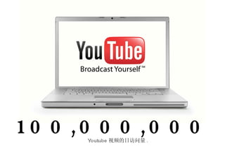 100,000,000 Youtube 视频的日访问量 . 