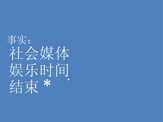 事实： 社会媒体 娱乐时间 * 结束 * 