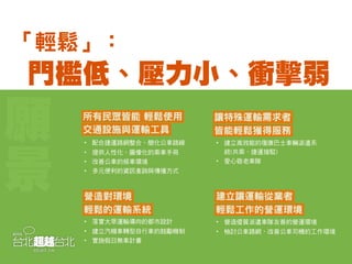 有質感與美感的交通(簡報版)