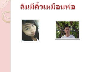 ฉันมีคิ้วเหมือนพ่อ