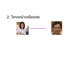 2. โครงหน้าเหมือนพ่อ
 
