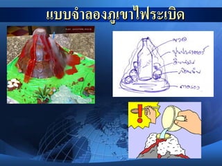 แบบจาลองภูเขาไฟระเบิด
 