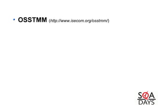 OSSTMM (http://www.isecom.org/osstmm/)
 