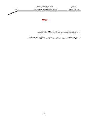 ١٠١‫א‬              ‫א‬
‫א‬‫א‬        Excel‫א‬‫א‬‫א‬W‫א‬‫א‬   ‫א‬




                             ‫א‬‫א‬



                      K‫א‬Microsoft  K١

         KMicrosoft Office ‫א‬‫א‬ K٢




                               - ٨٢ -
 