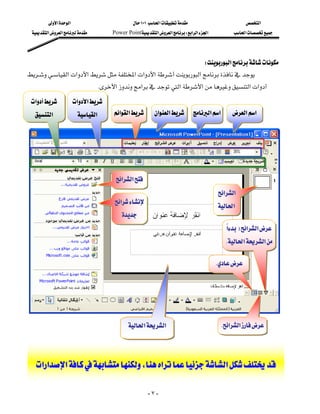 ‫א‬‫א‬                            ١٠١‫א‬                         ‫א‬
  ‫א‬‫א‬          Power Point‫א‬‫א‬W‫א‬‫א‬‫א‬           ‫א‬




                                                               W‫א‬
‫א‬‫א‬‫א‬‫א‬‫א‬‫א‬‫א‬
                                  K‫א‬‫א‬‫א‬‫א‬‫א‬‫א‬
 ‫א‬            ‫א‬‫א‬                                                                  

 ‫א‬                 ‫א‬       ‫א‬‫א‬        ‫א‬‫א‬       ‫א‬‫א‬     ‫א‬‫א‬
                                                                                                     
                                                                                                      




                                         ‫א‬‫א‬
                                                                                         ‫א‬‫א‬
                                         ‫א‬
                                                                                         ‫א‬
                                            
                                                                                              ‫א‬F‫א‬‫א‬
                                                                                               
                                                                                              K‫א‬‫א‬

                                                                                         K




                                              ‫א‬‫א‬                              K‫א‬‫א‬


                                                         

   ‫א‬‫א‬‫א‬،‫א‬‫א‬

                                                         -٧-
 