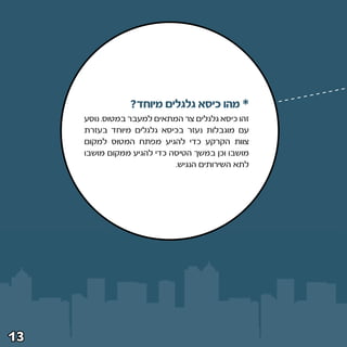 ‫™ מהו כיסא גלגלים מיוחד‪ø‬‬
     ‫זהו כיסא גלגלים צר המתאים למעבר במטוס‪ Æ‬נוסע‬
     ‫עם מוגבלות נעזר בכיסא גלגלים מיוחד בעזרת‬
     ‫צוות הקרקע כדי להגיע מפתח המטוס למקום‬
     ‫מושבו וכן במשך הטיסה כדי להגיע ממקום מושבו‬
                            ‫לתא השירותים הנגיש‪Æ‬‬




‫≥±‬
 