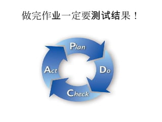 做完作业一定要测试结果！ 