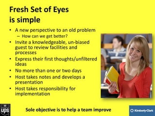 2Fresh Set of Eyes is simpleA new perspective to an old problem