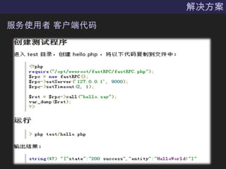 解决方案服务使用者 客户端代码