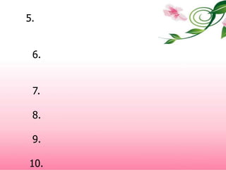 5. มีเกณฑ์หรือมาตรฐานในการดำเนินกิจกรรม กำหนดพฤติกรรม     ที่ถือเป็นระดับต่ำสุดที่พึงพอใจ    6. ใช้เวลาพอเหมาะที่ผู้เรียนจะสามารถดำเนินกิจกรรม                       ให้ประสบผลสำเร็จ และก่อให้เกิดความภาคภูมิใจได้    7. มีการชี้แนวทางหรือนำทางในการดำเนินกิจกรรมได้เด่นชัด    8. กิจกรรมต้องตรงกับเนื้อหาและจุดมุ่งหมายที่กำหนดไว้    9. กิจกรรมไม่มีความยุ่งยากสลับซับซ้อน มีความยากง่ายเหมาะสม   กับวัยของผู้เรียน   10. เป็นกิจกรรมที่ก่อให้เกิดความคิดริเริ่มสร้างสรรค์